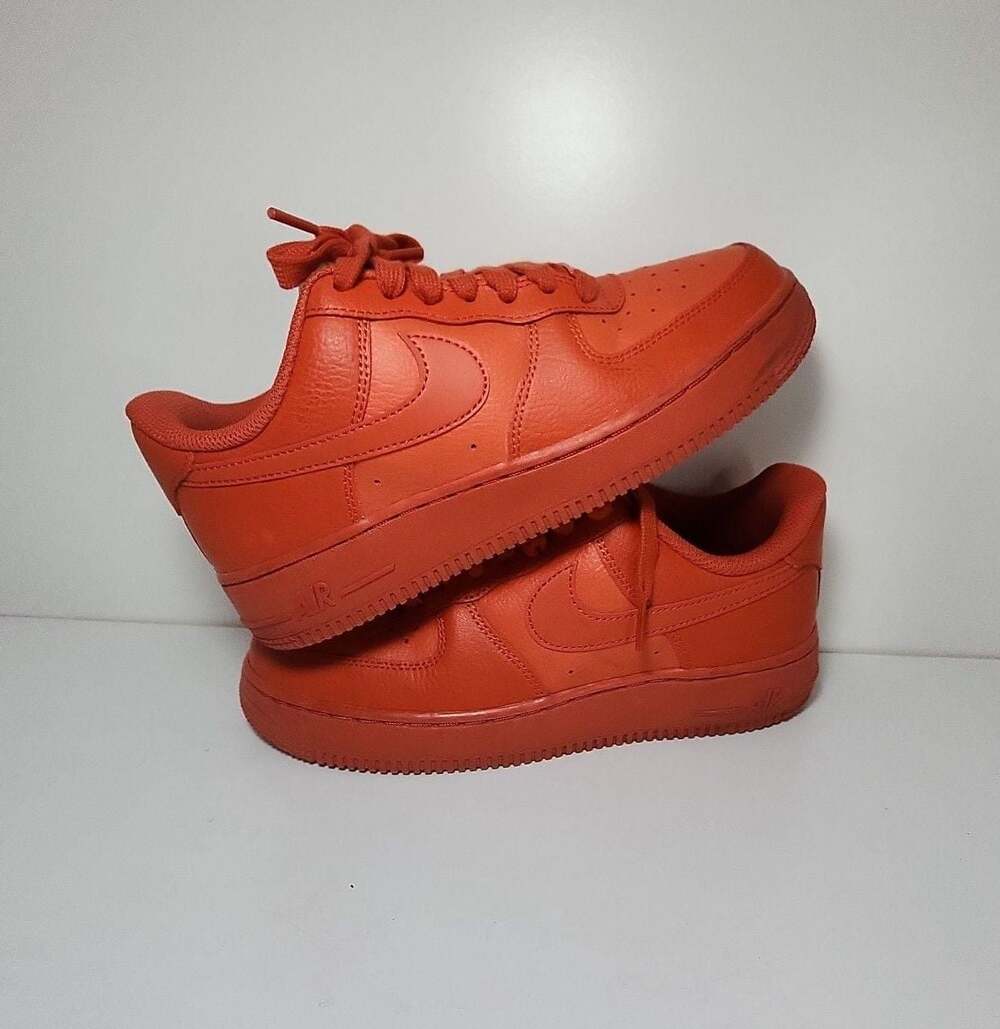 Nike Air Force 1 '07 Triple Mantra Orange Women Size 7.5